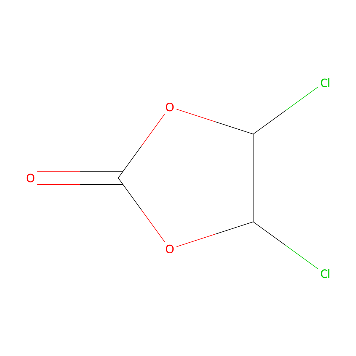 4,5-Dichloro-1,3-dioxolan-2-one molecular structure, CAS 3967-55-3