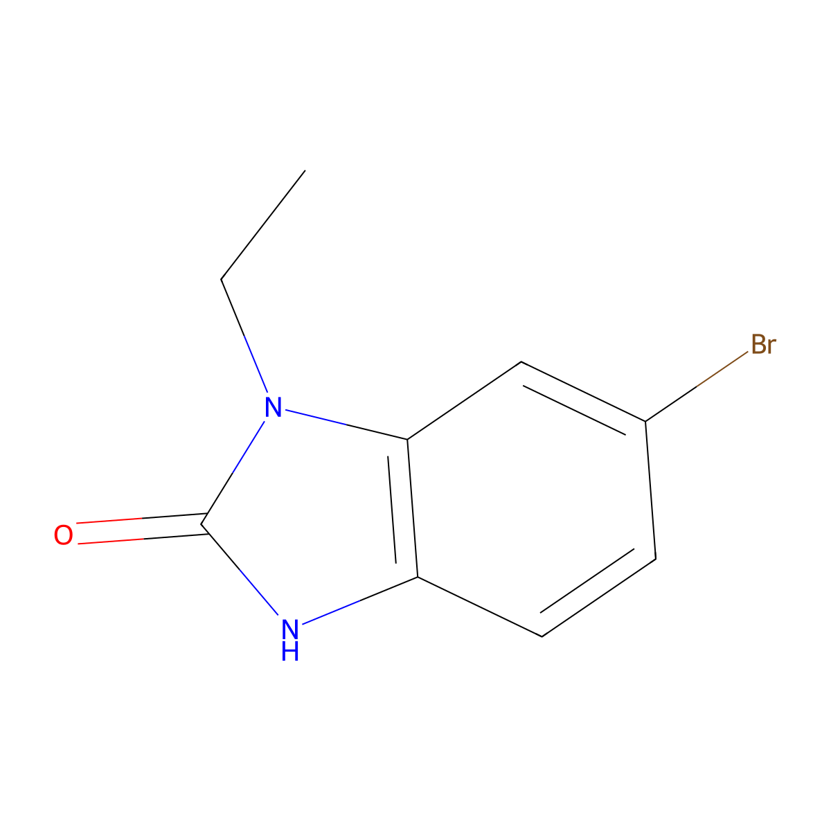 6-Bromo-1-ethyl-1,3-dihydro-2H-benzo[d]imidazol-2-one molecular structure, CAS 396725-95-4