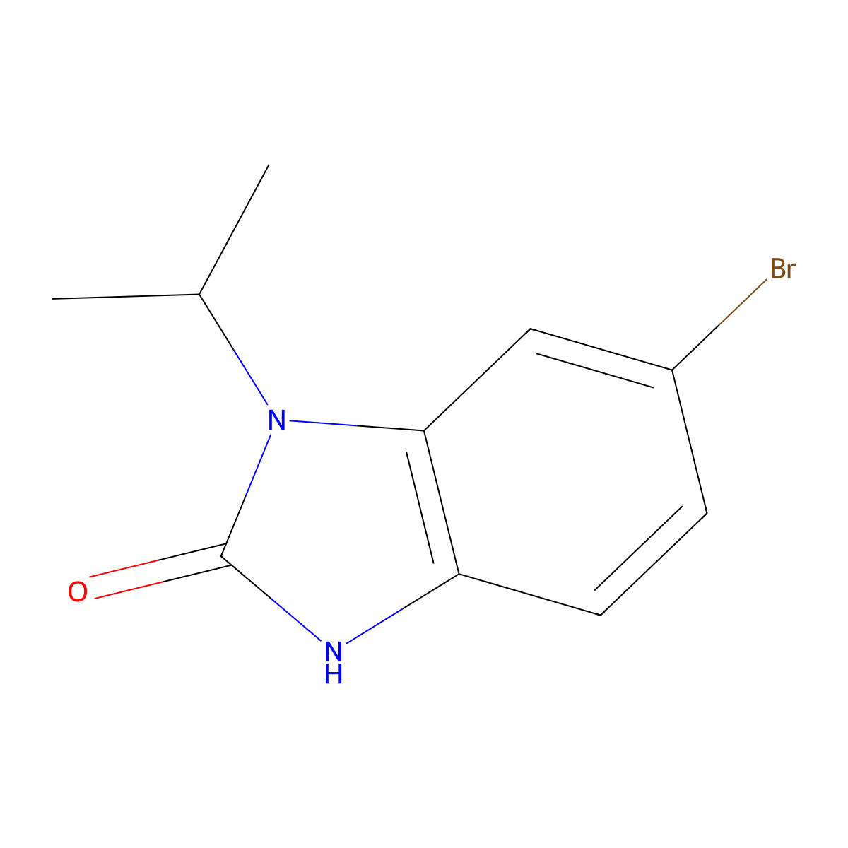 6-Bromo-1-isopropyl-1,3-dihydro-2H-benzo[d]imidazol-2-one molecular structure, CAS 396725-96-5