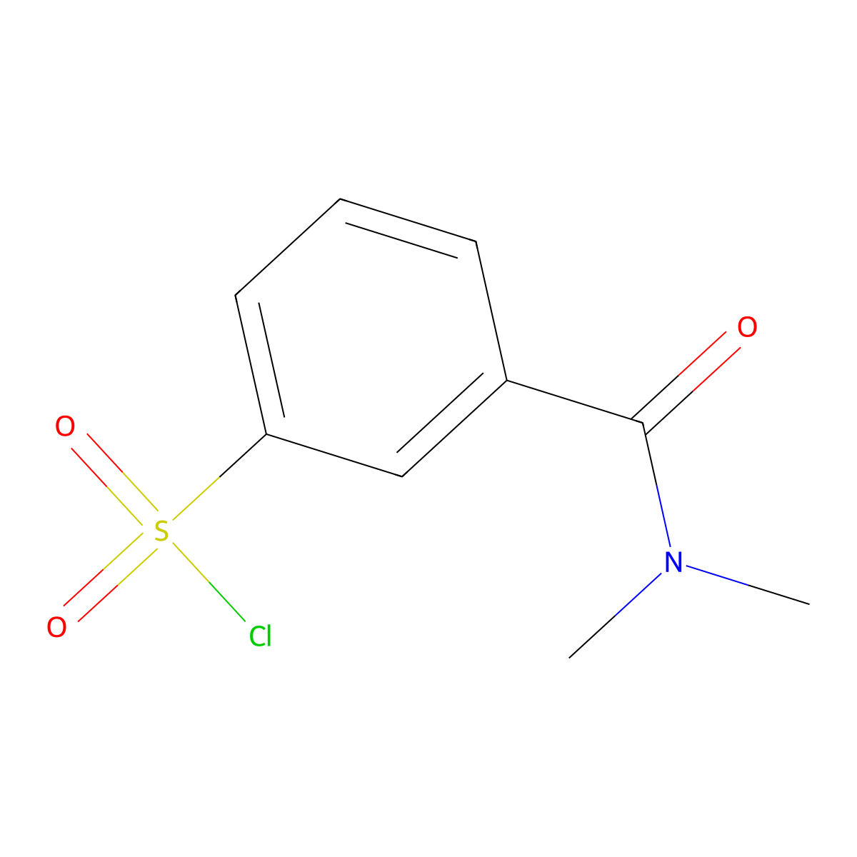 3-(Dimethylcarbamoyl)benzene-1-sulfonyl chloride molecular structure, CAS 396733-71-4