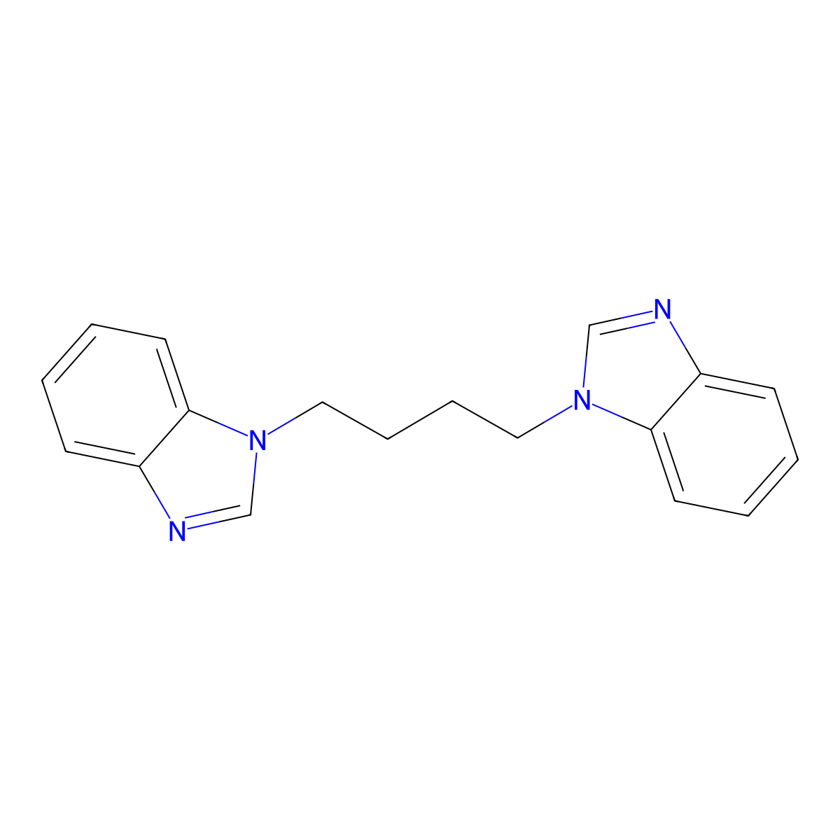 1-[4-(Benzimidazol-1-yl)butyl]benzimidazole molecular structure, CAS 39677-03-7