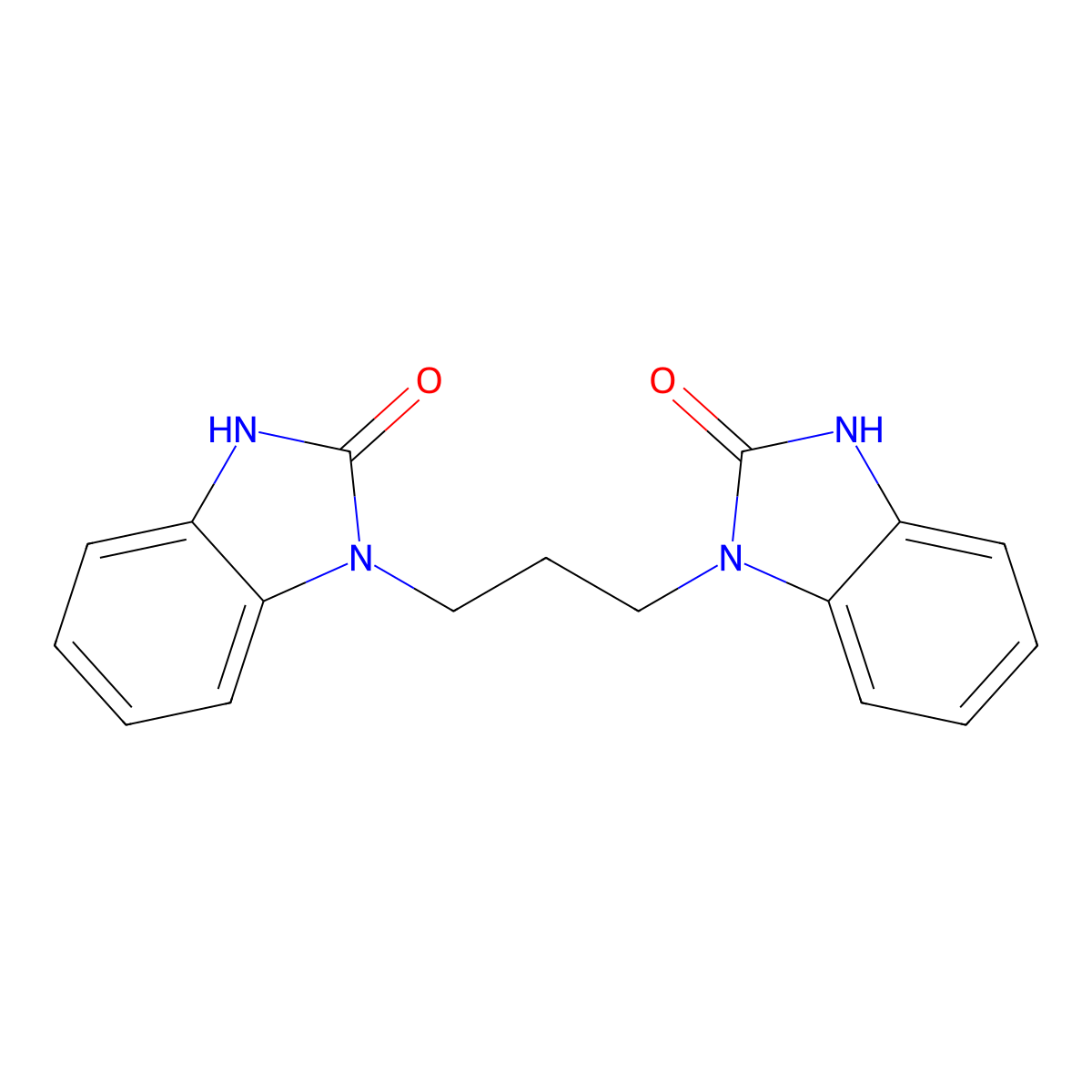 1,1'-(1,3-Propanediyl)bis[1,3-dihydro-2H-benzimidazol-2-one] molecular structure, CAS 39677-10-6