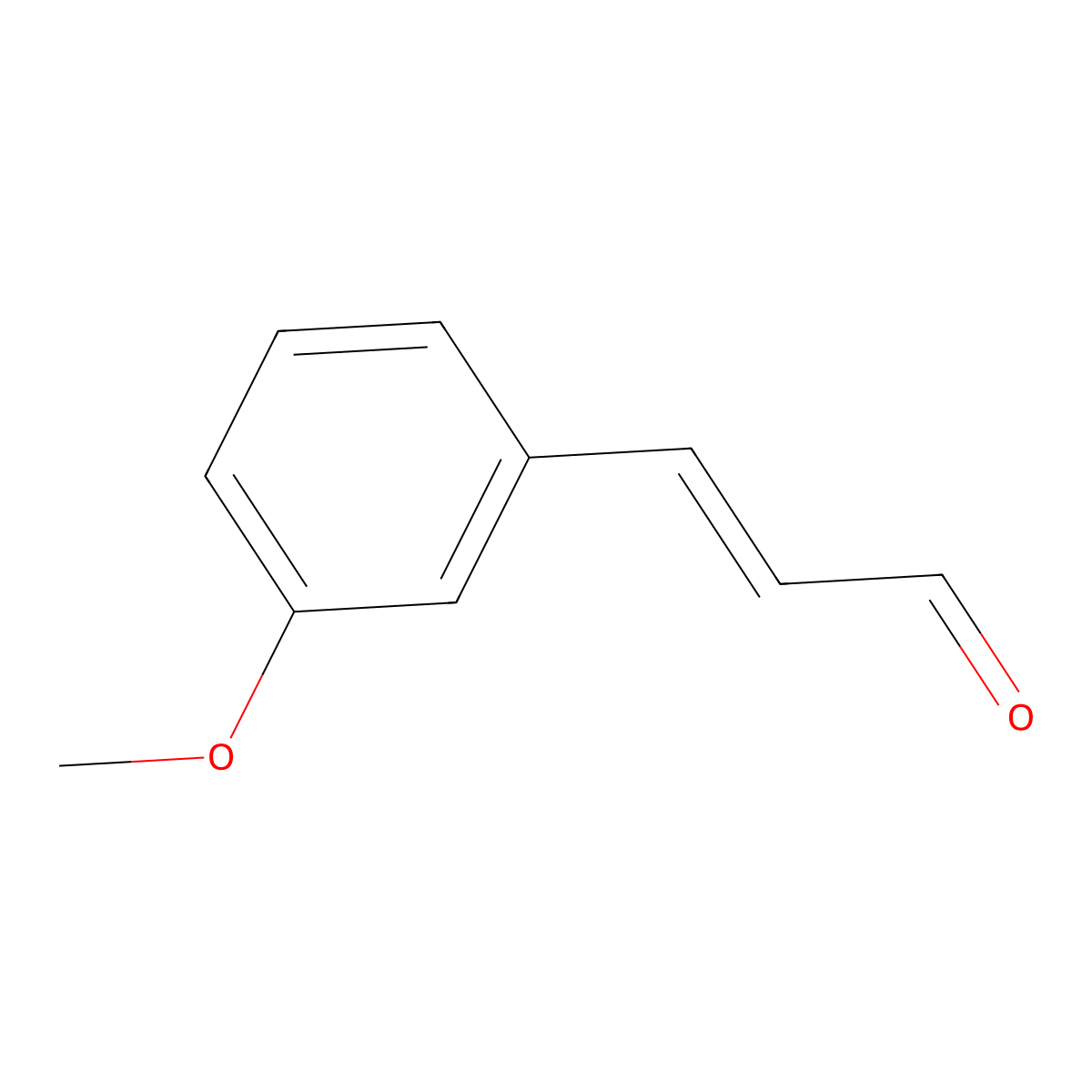 3-Methoxycinnamaldehyde molecular structure, CAS 39677-52-6