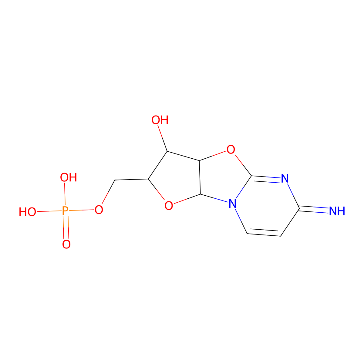 cyclo-CMP molecular structure, CAS 39679-56-6