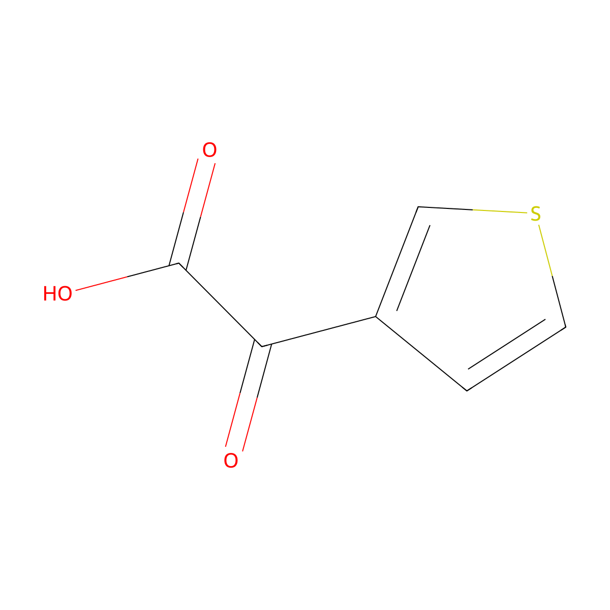 3-Thienylglyoxylic acid molecular structure, CAS 39684-36-1