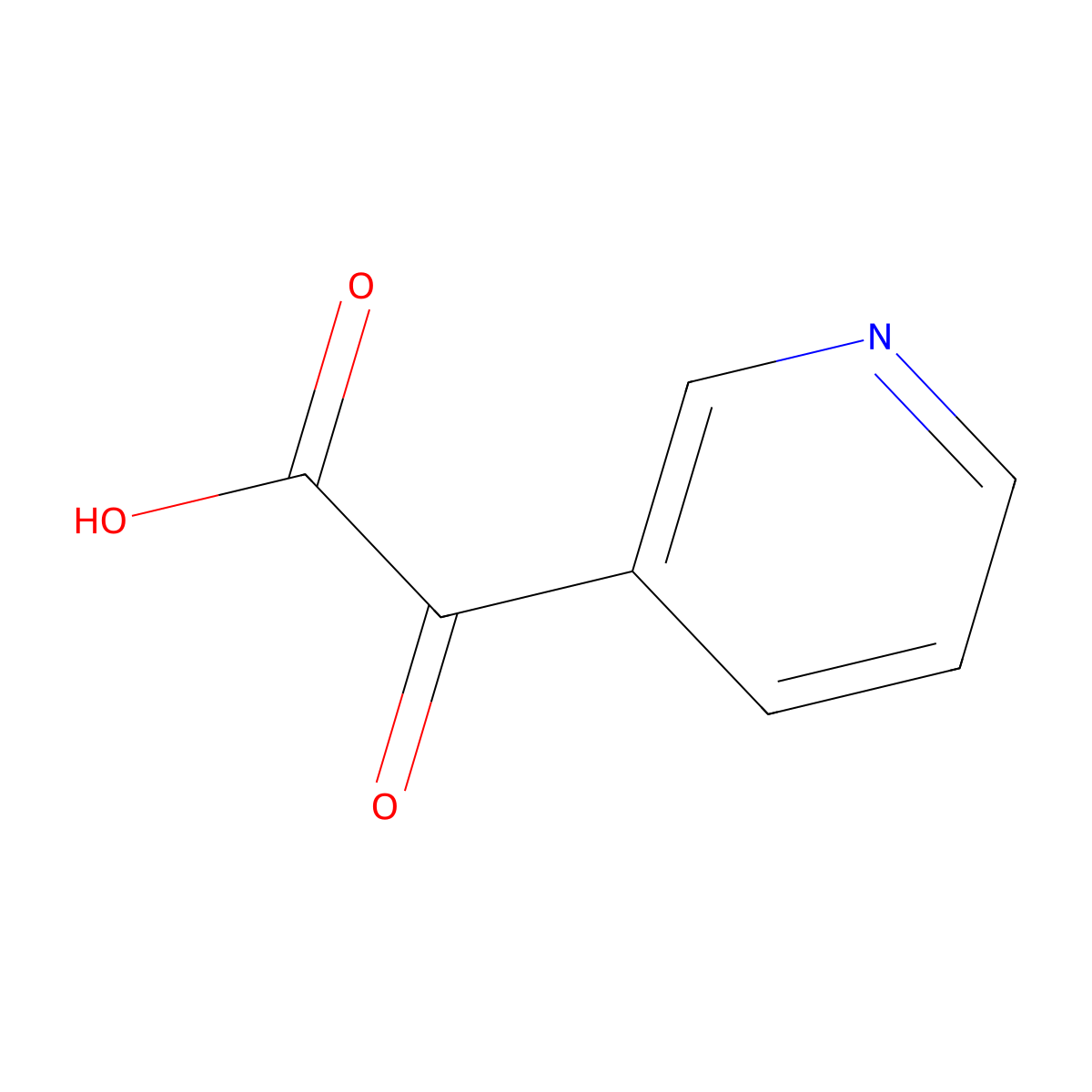Oxo(3-pyridinyl)acetic acid molecular structure, CAS 39684-37-2