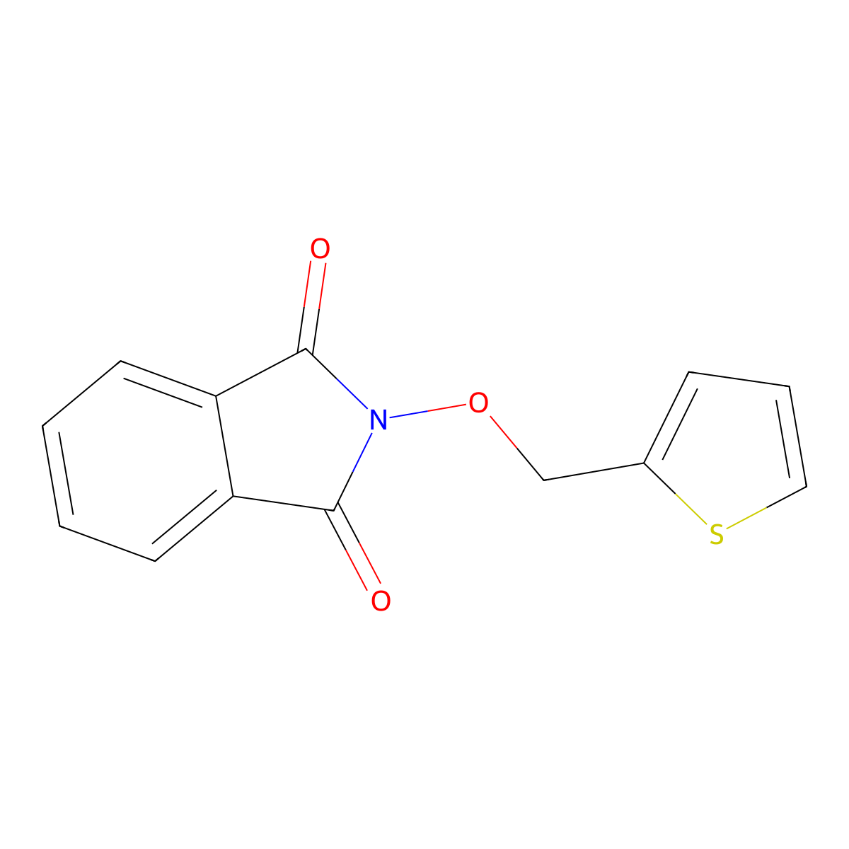 2-(2-Thienylmethoxy)-1H-isoindole-1,3(2H)-dione molecular structure, CAS 39685-80-8