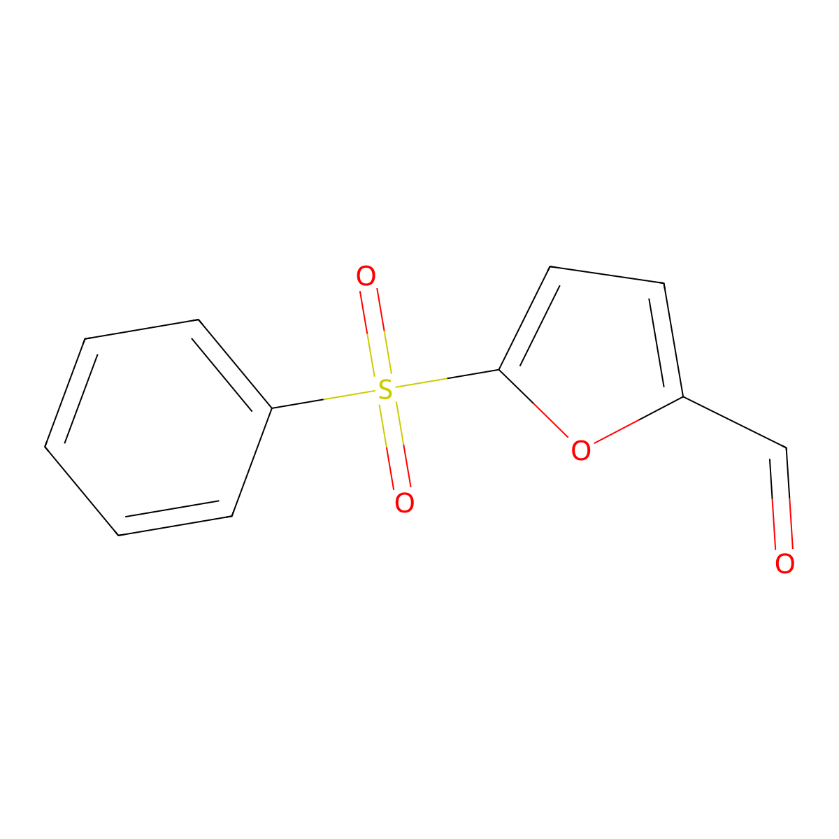 5-(Benzenesulfonyl)furan-2-carbaldehyde molecular structure, CAS 39689-09-3
