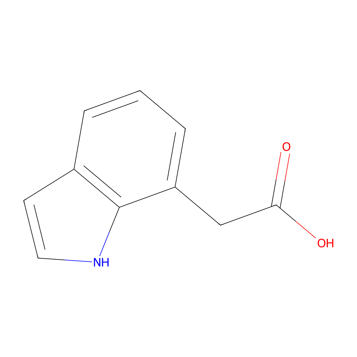 (1H-Indol-7-yl)acetic acid molecular structure, CAS 39689-63-9