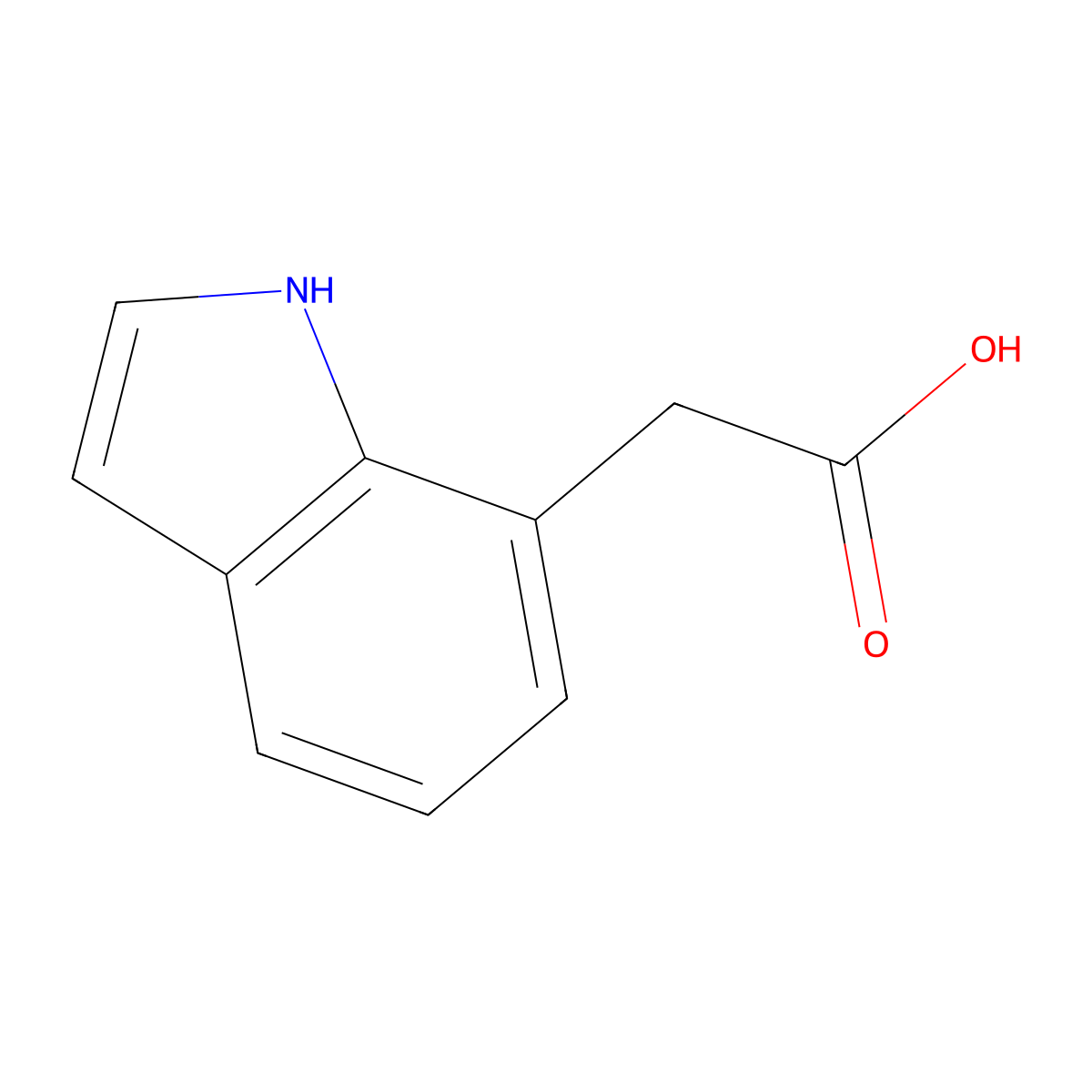 (1H-Indol-7-yl)acetic acid molecular structure, CAS 39689-63-9