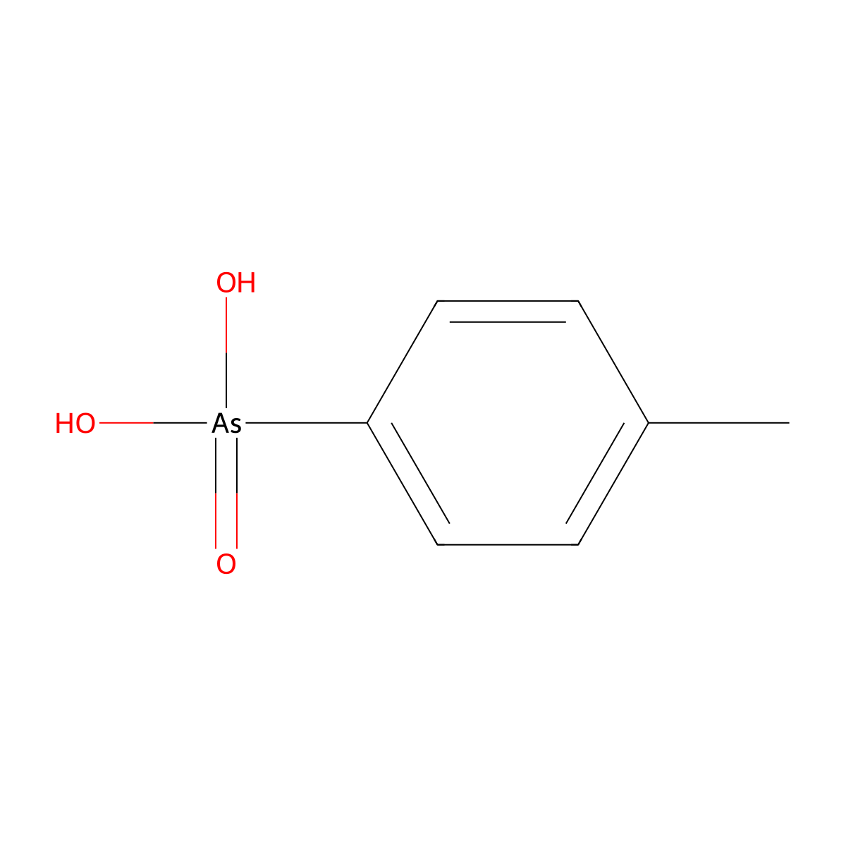 p-Tolylarsonic acid molecular structure, CAS 3969-54-8