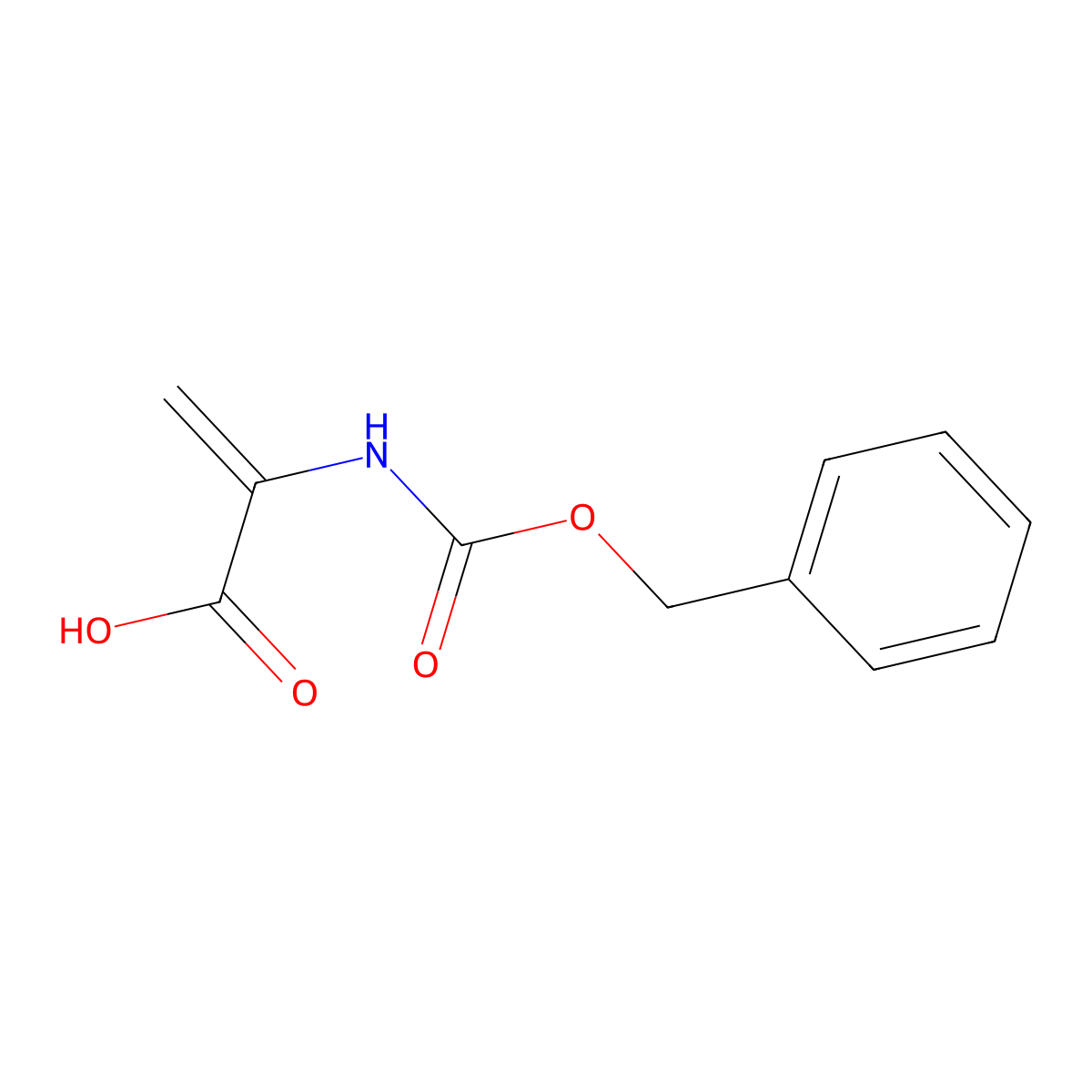 Z-dehydro-Ala-OH molecular structure, CAS 39692-63-2