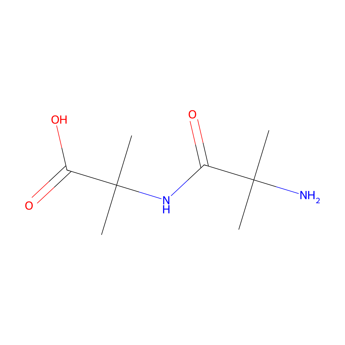 2-Methylalanyl-2-methylalanine molecular structure, CAS 39692-70-1