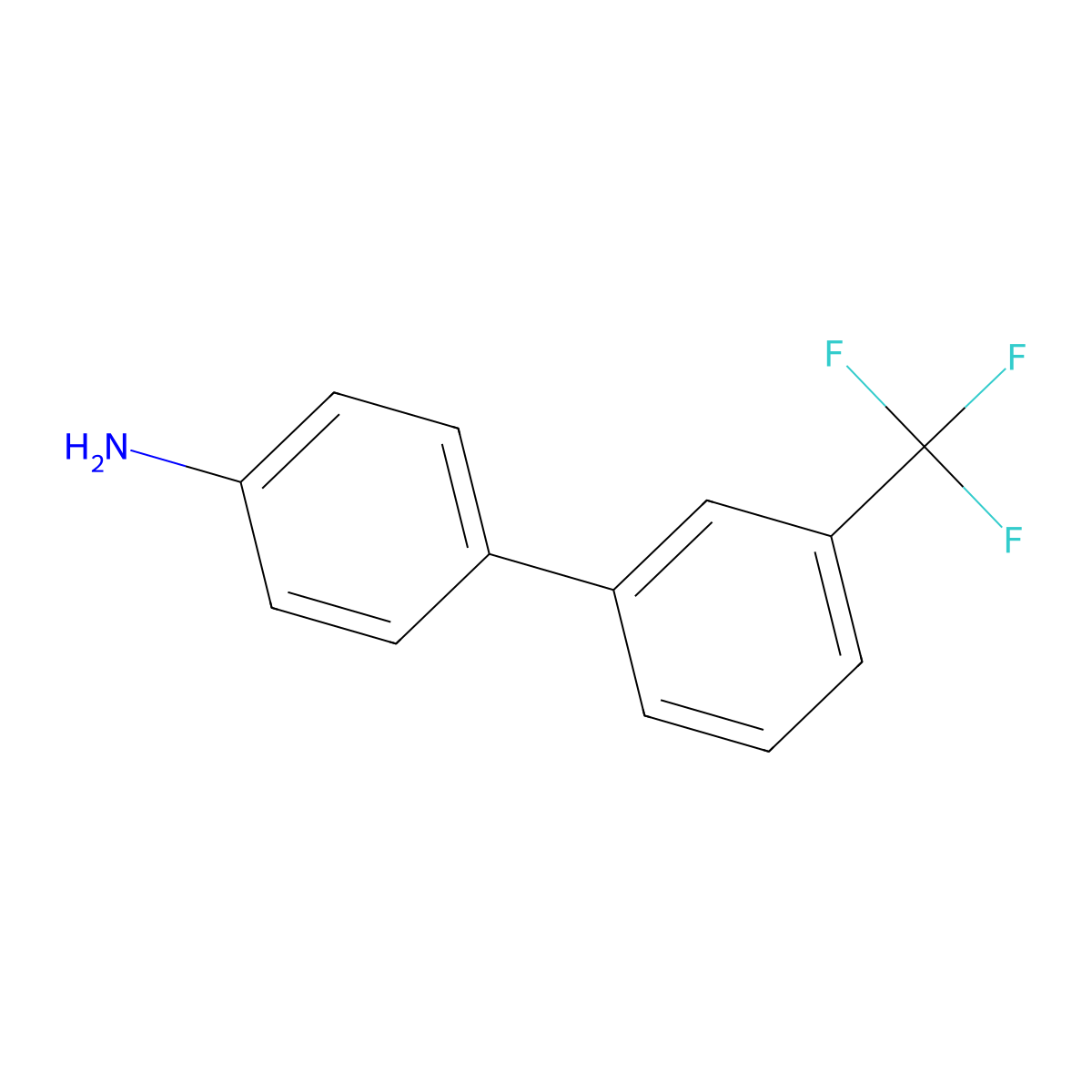 3'-(Trifluoromethyl)[1,1'-biphenyl]-4-amine molecular structure, CAS 397-28-4