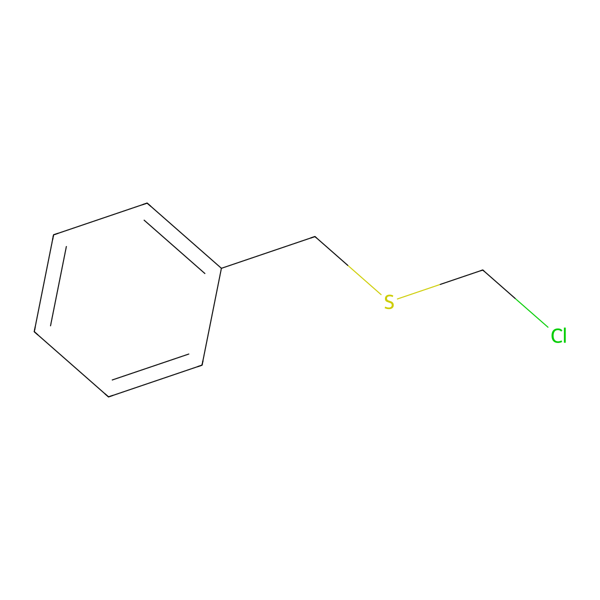 Benzyl Chloromethyl Sulfide molecular structure, CAS 3970-13-6