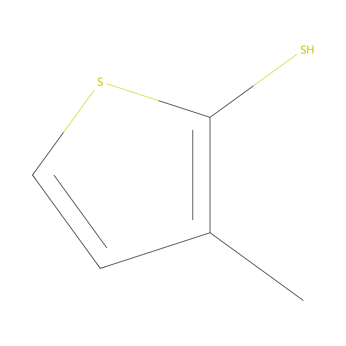 3-Methylthiophene-2-thiol molecular structure, CAS 3970-30-7
