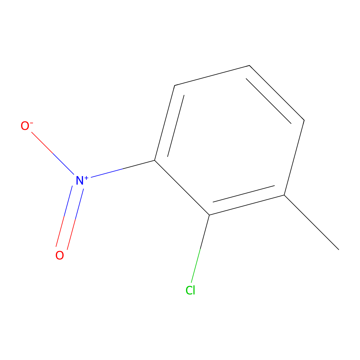 2-Chloro-3-nitrotoluene molecular structure, CAS 3970-40-9