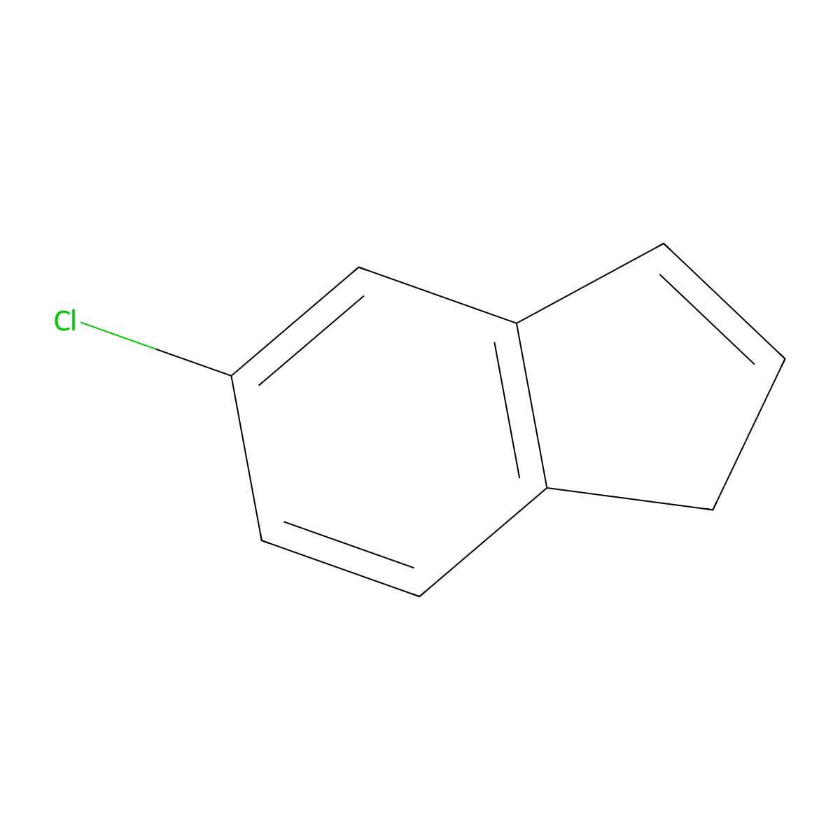 5-Chloro-1H-indene molecular structure, CAS 3970-51-2