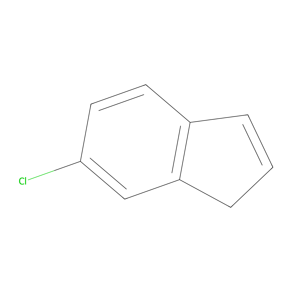6-Chloro-1H-indene molecular structure, CAS 3970-52-3