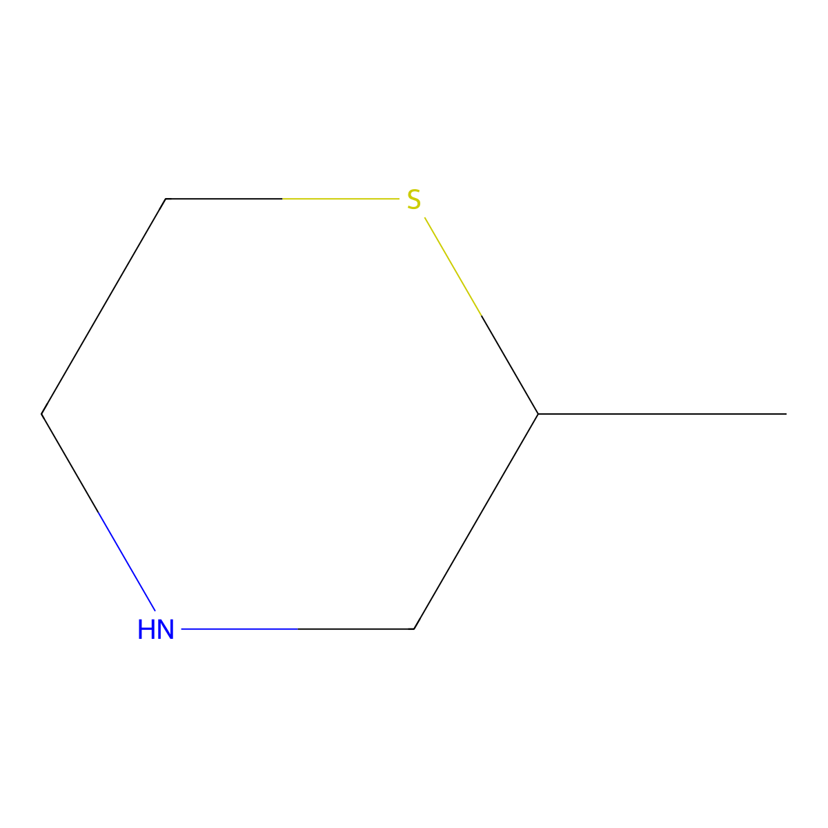 2-Methylthiomorpholine molecular structure, CAS 3970-88-5