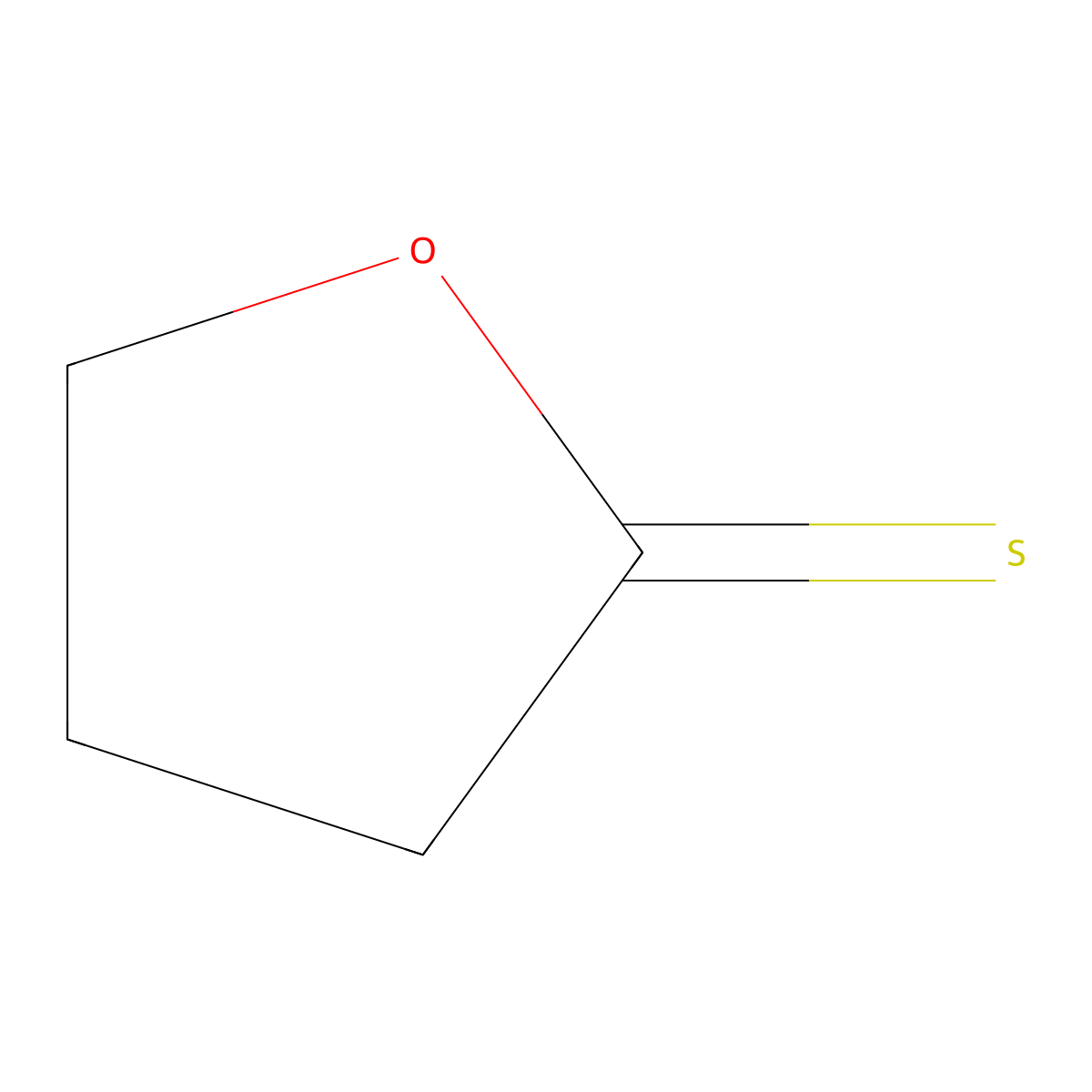 Thiobutyrolactone molecular structure, CAS 39700-44-2
