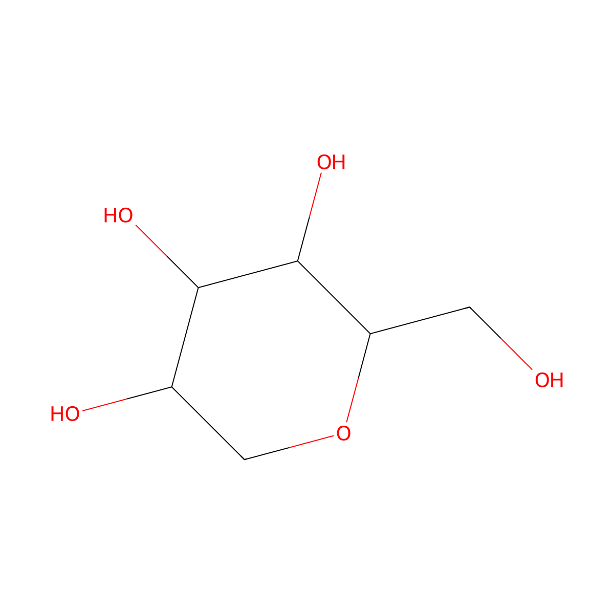 1,5-Anhydro-D-galactitol molecular structure, CAS 3971-48-0