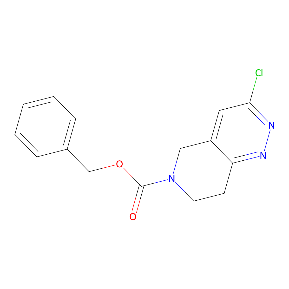 benzyl 3-chloro-5H,6H,7H,8H-pyrido[4,3-c]pyridazine-6-carboxylate molecular structure, CAS 39716-02-4