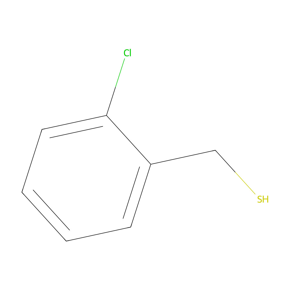 2-Chlorobenzyl mercaptan molecular structure, CAS 39718-00-8