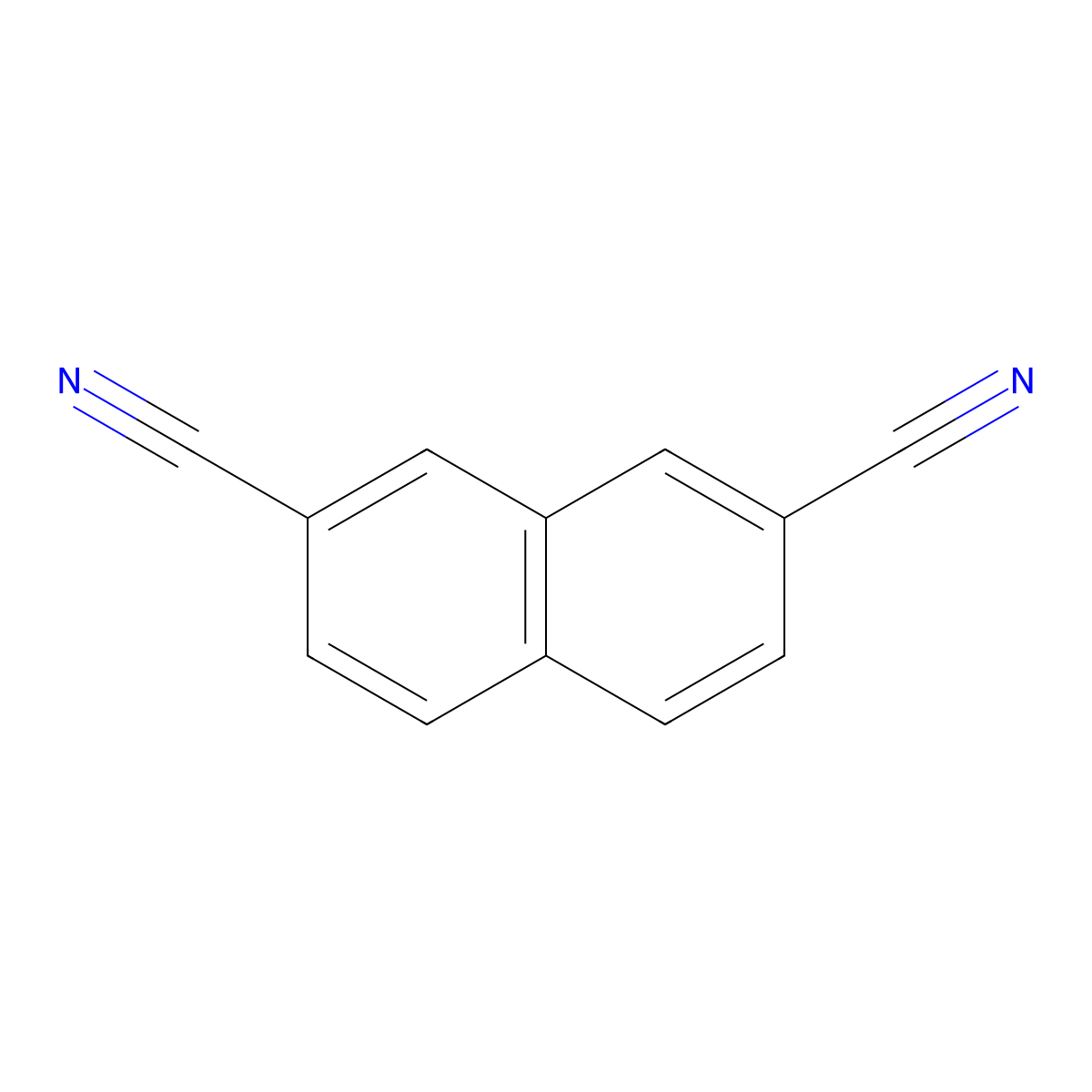 2,7-Dicyanonaphthalene molecular structure, CAS 39718-11-1