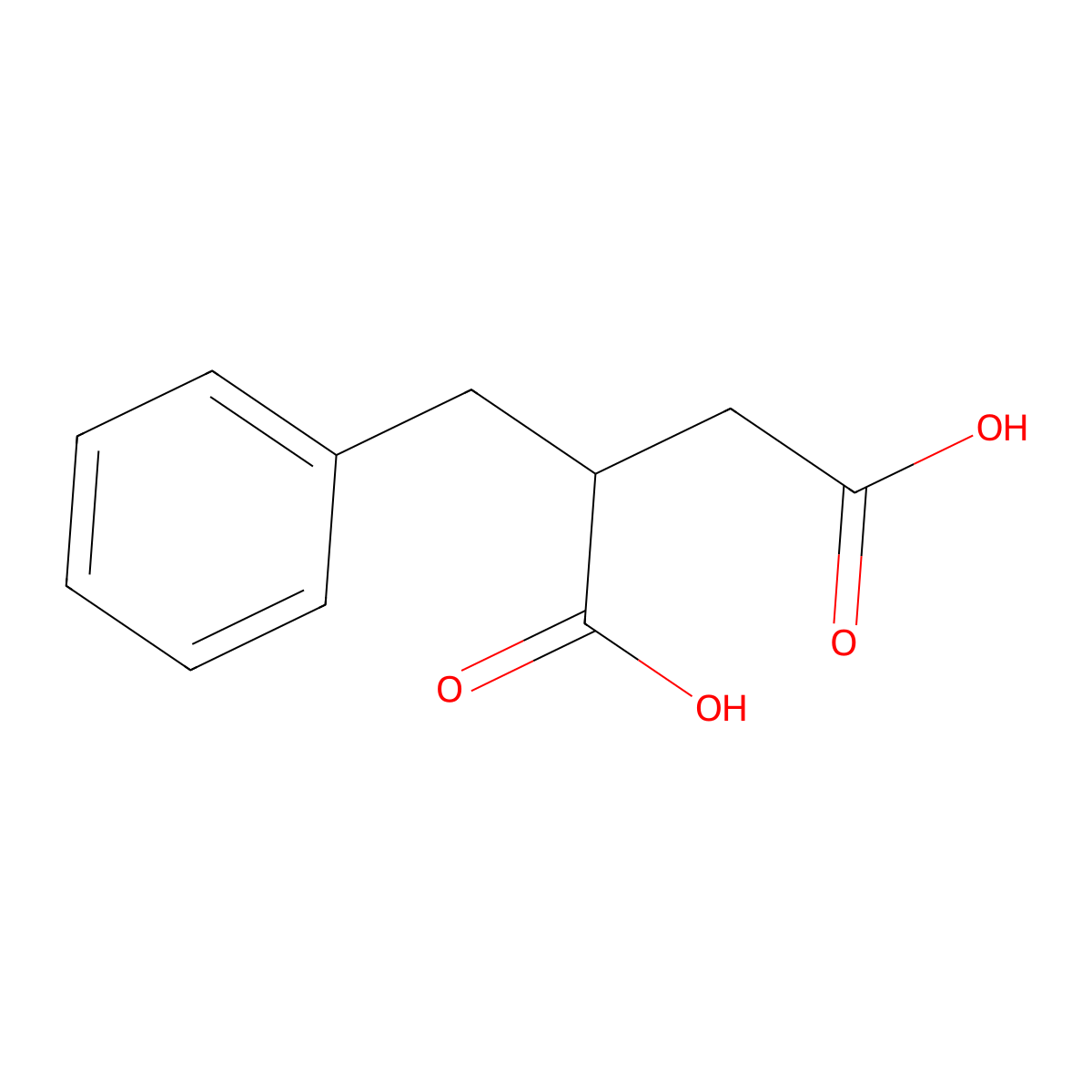 (S)-2-benzylsuccinic acid molecular structure, CAS 3972-36-9