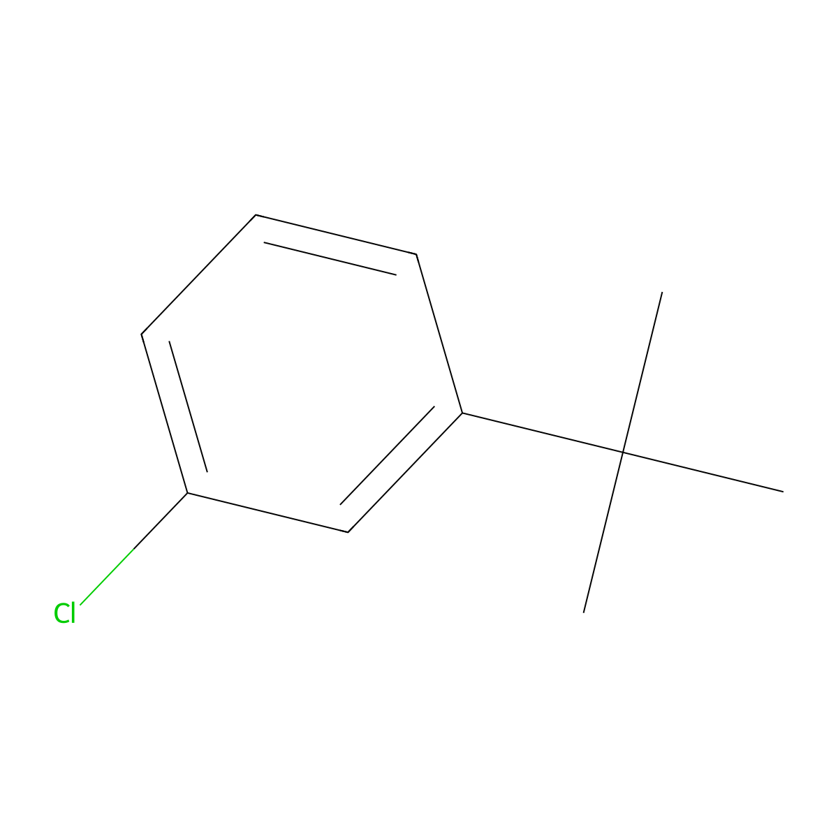 m-Tert-butyl chlorobenzene molecular structure, CAS 3972-55-2