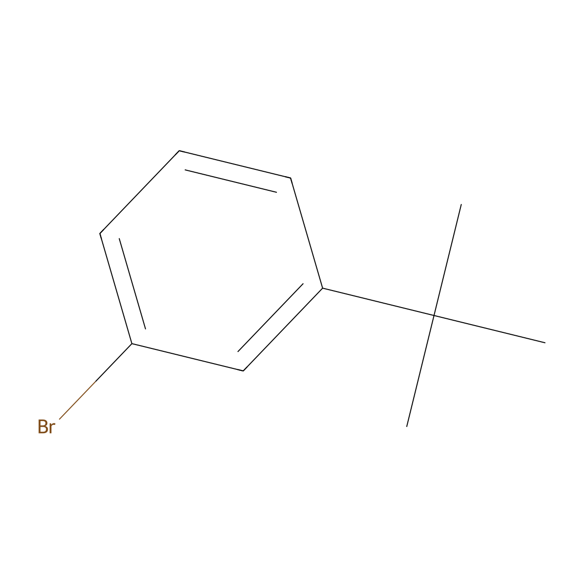 1-Bromo-3-tert-butylbenzene molecular structure, CAS 3972-64-3