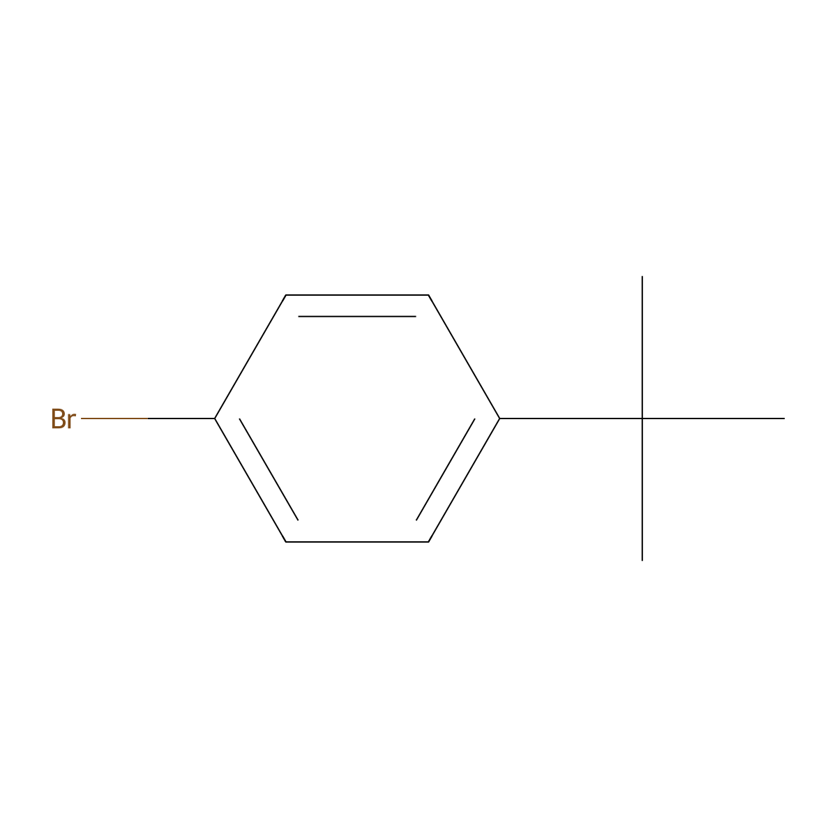 1-Bromo-4-tert-butylbenzene molecular structure, CAS 3972-65-4