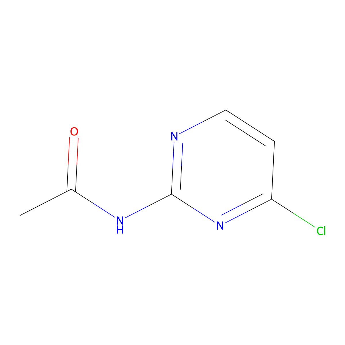 N-(4-Chloro-2-pyrimidinyl)acetamide molecular structure, CAS 397247-91-5