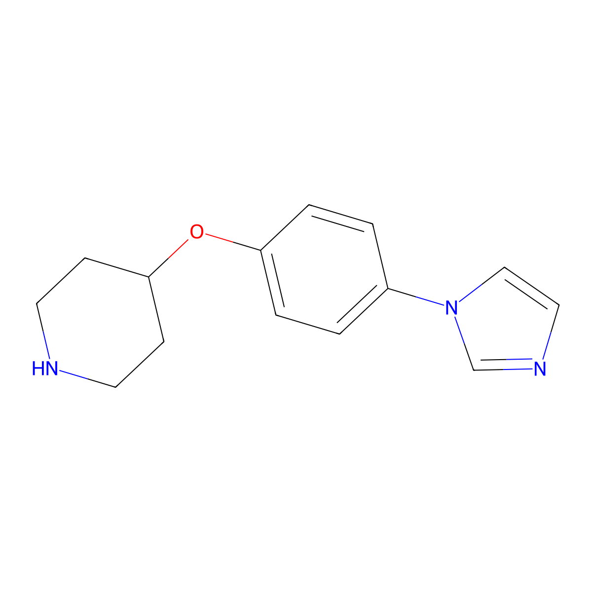 4-(4-(1H-Imidazol-1-YL)phenoxy)piperidine molecular structure, CAS 397277-13-3