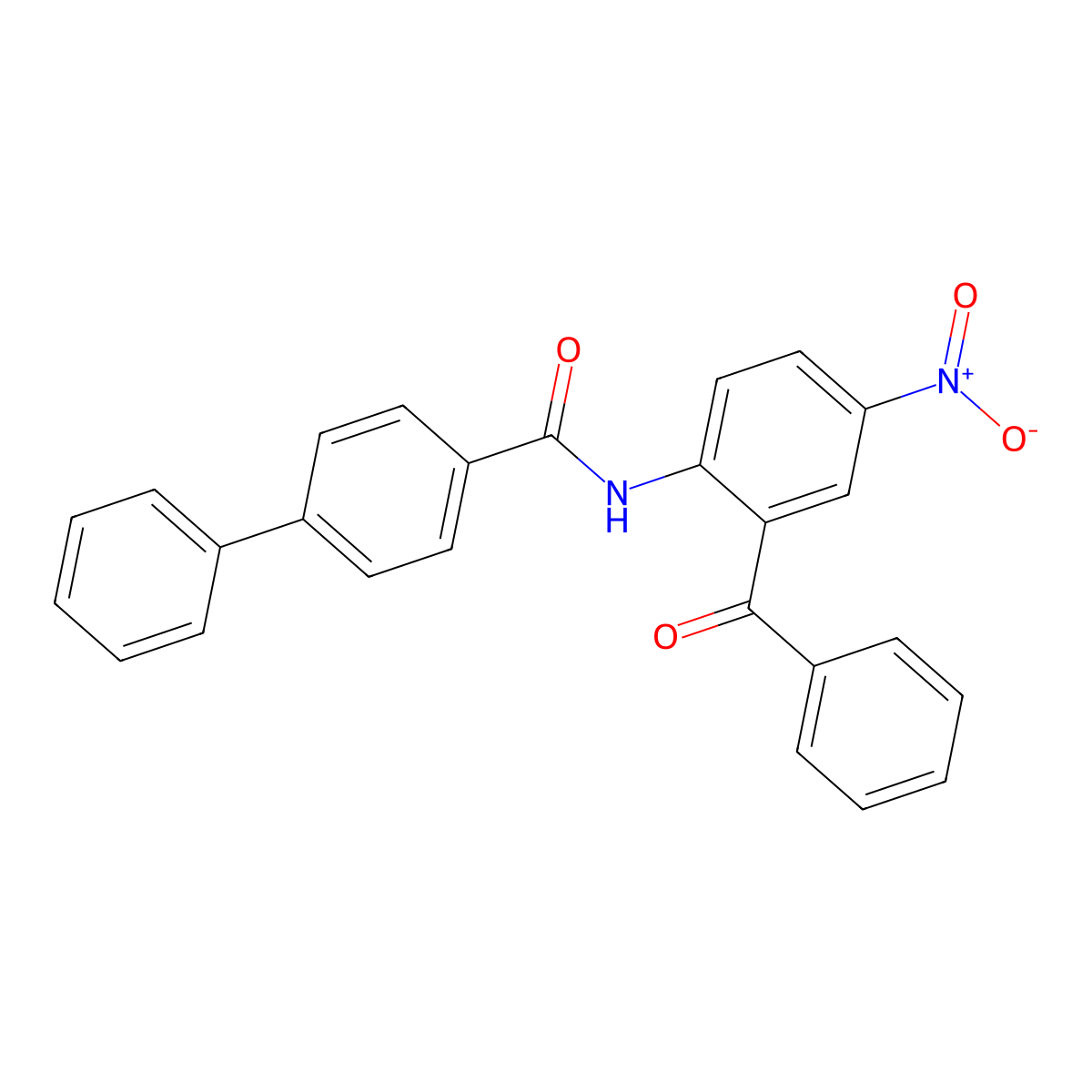 N-(2-benzoyl-4-nitrophenyl)-[1,1'-biphenyl]-4-carboxamide molecular structure, CAS 397277-29-1