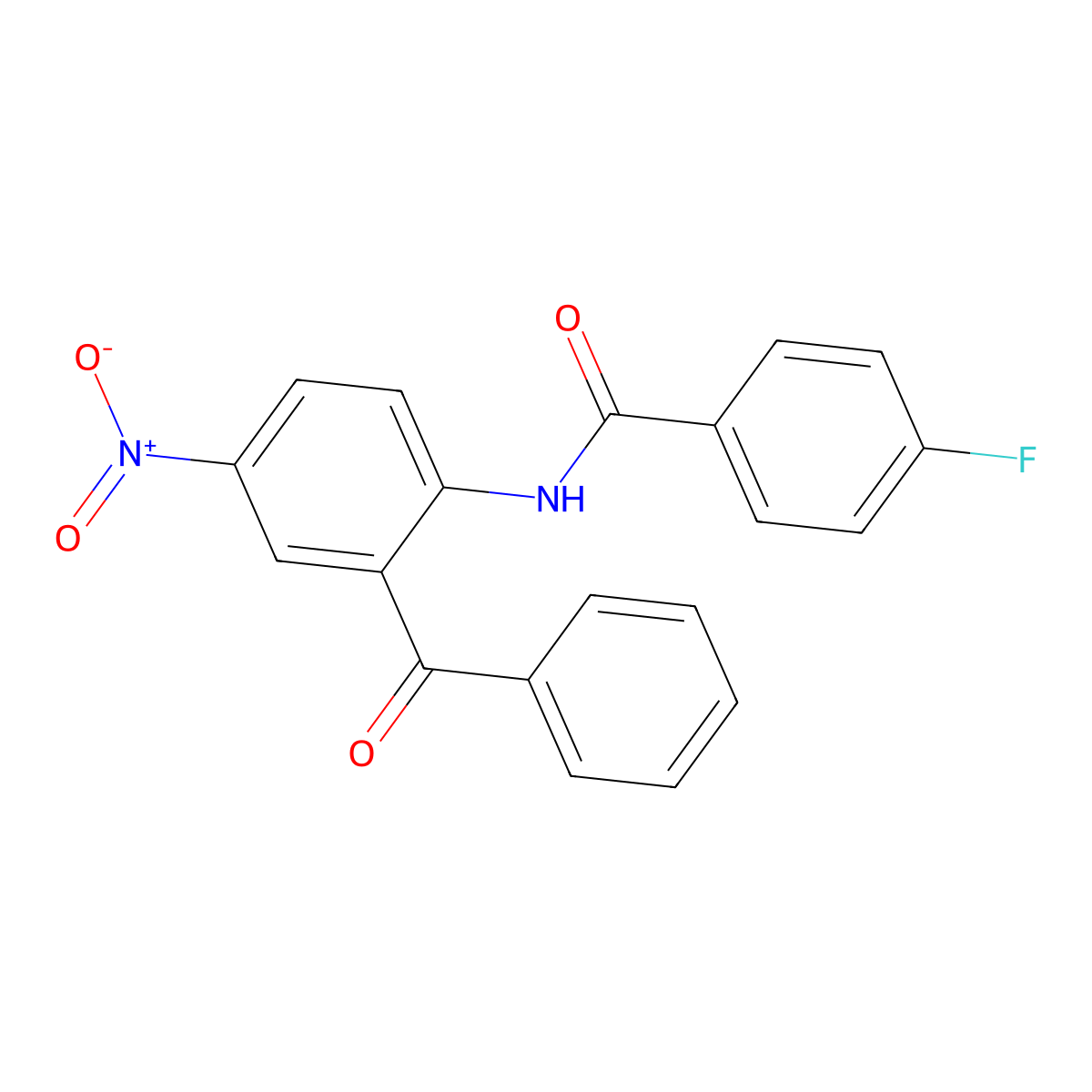 N-(2-benzoyl-4-nitrophenyl)-4-fluorobenzamide molecular structure, CAS 397277-33-7