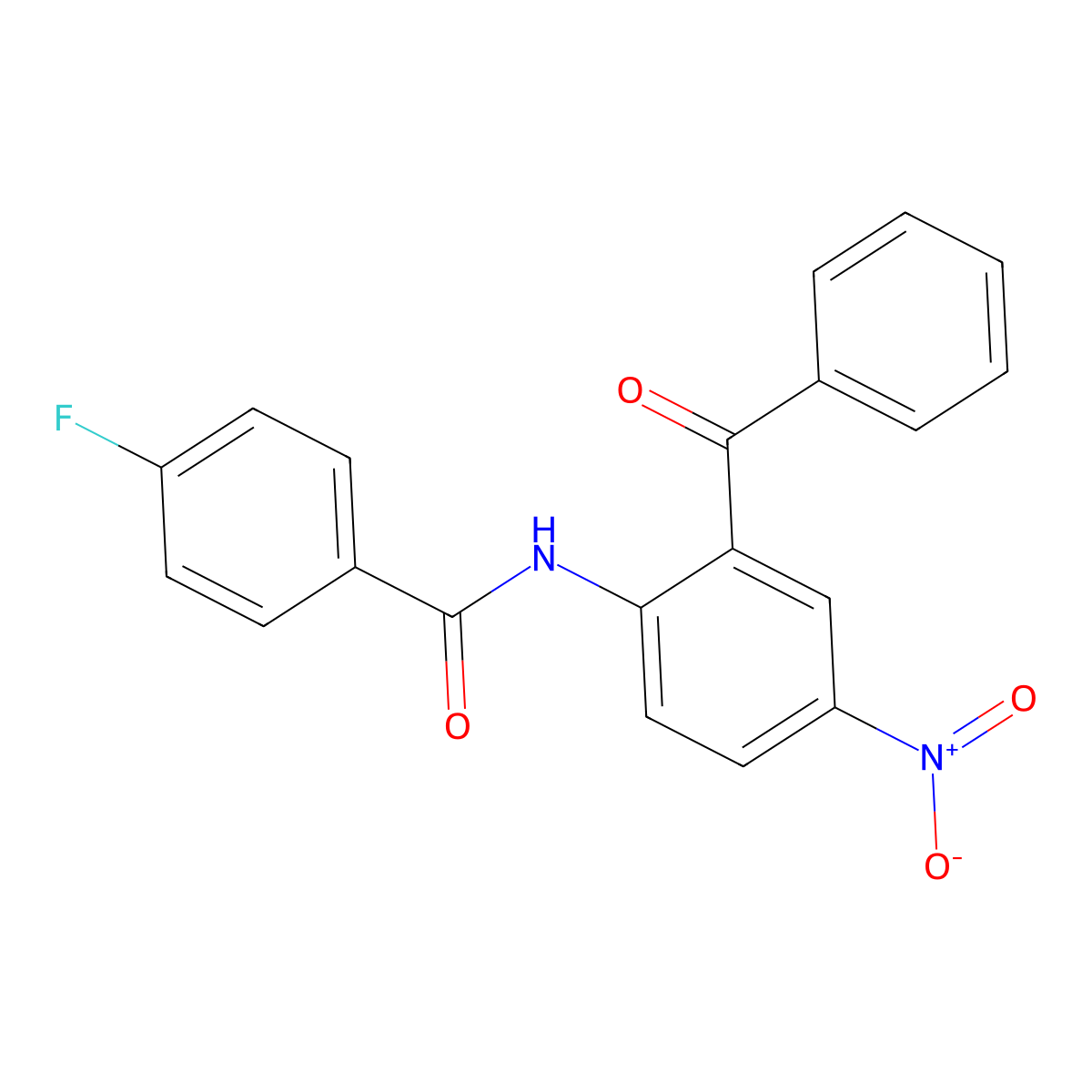 N-(2-benzoyl-4-nitrophenyl)-4-fluorobenzamide molecular structure, CAS 397277-33-7