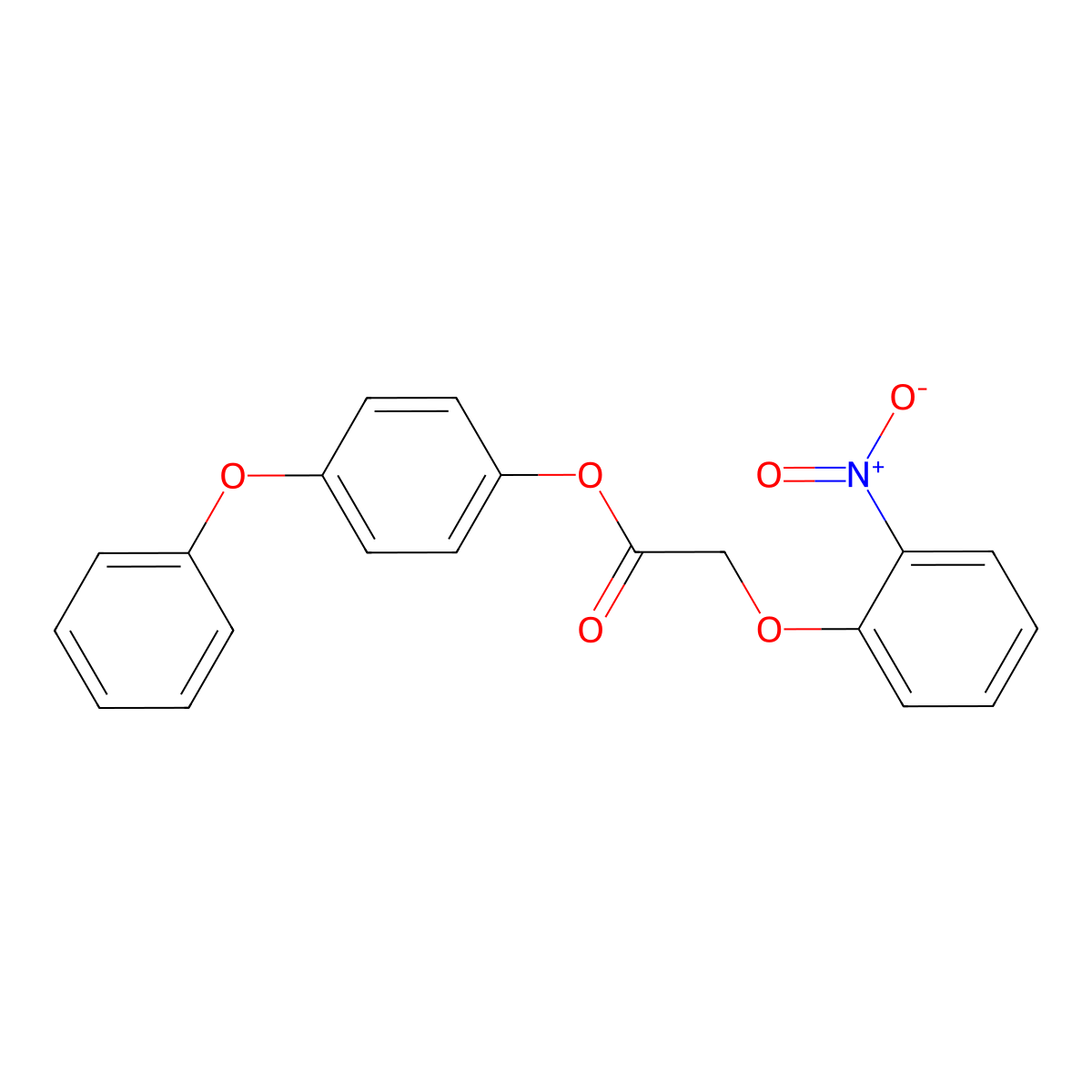 4-Phenoxyphenyl 2-(2-nitrophenoxy)acetate molecular structure, CAS 397279-97-9