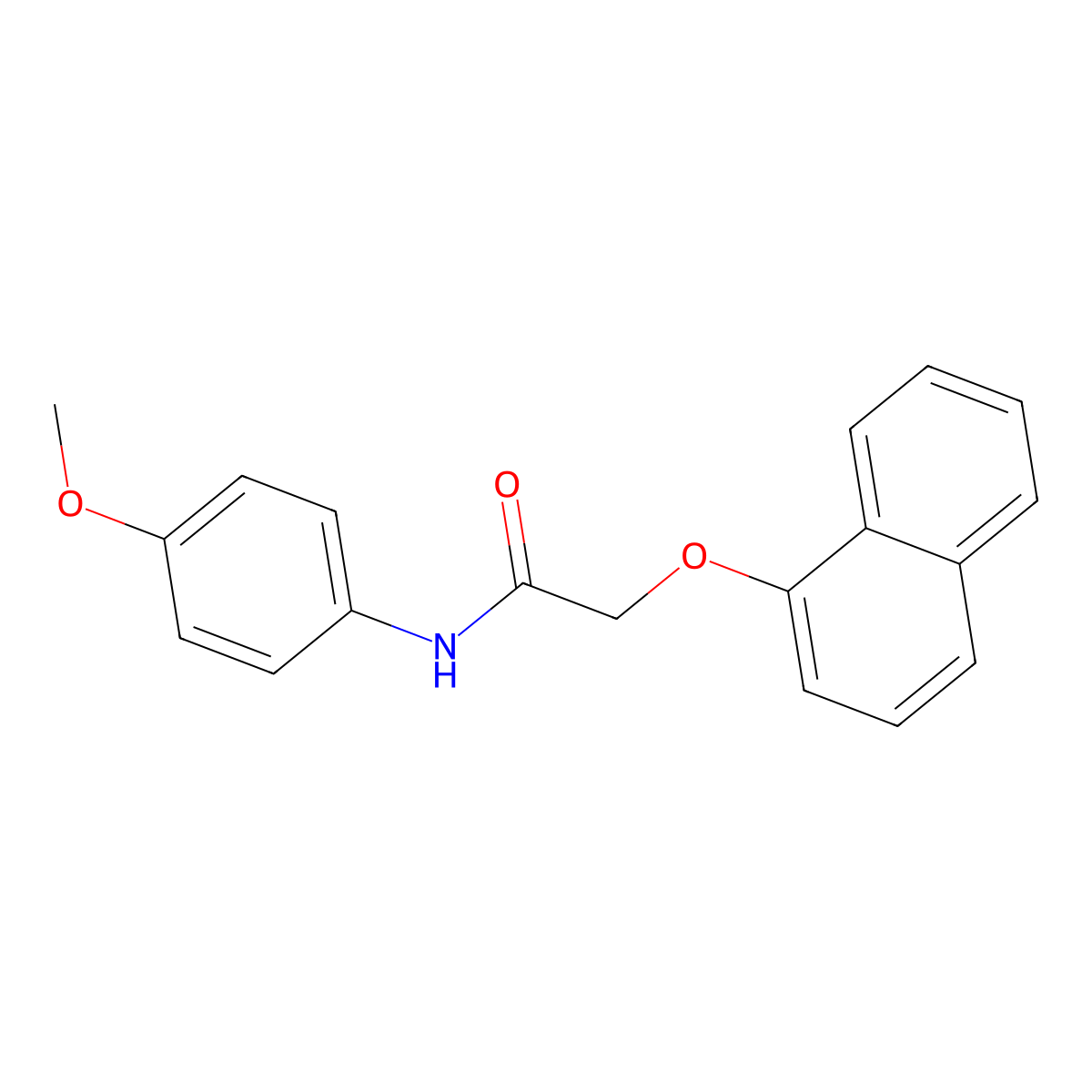 N-(4-Methoxyphenyl)-2-(1-naphthyloxy)acetamide molecular structure, CAS 397280-94-3