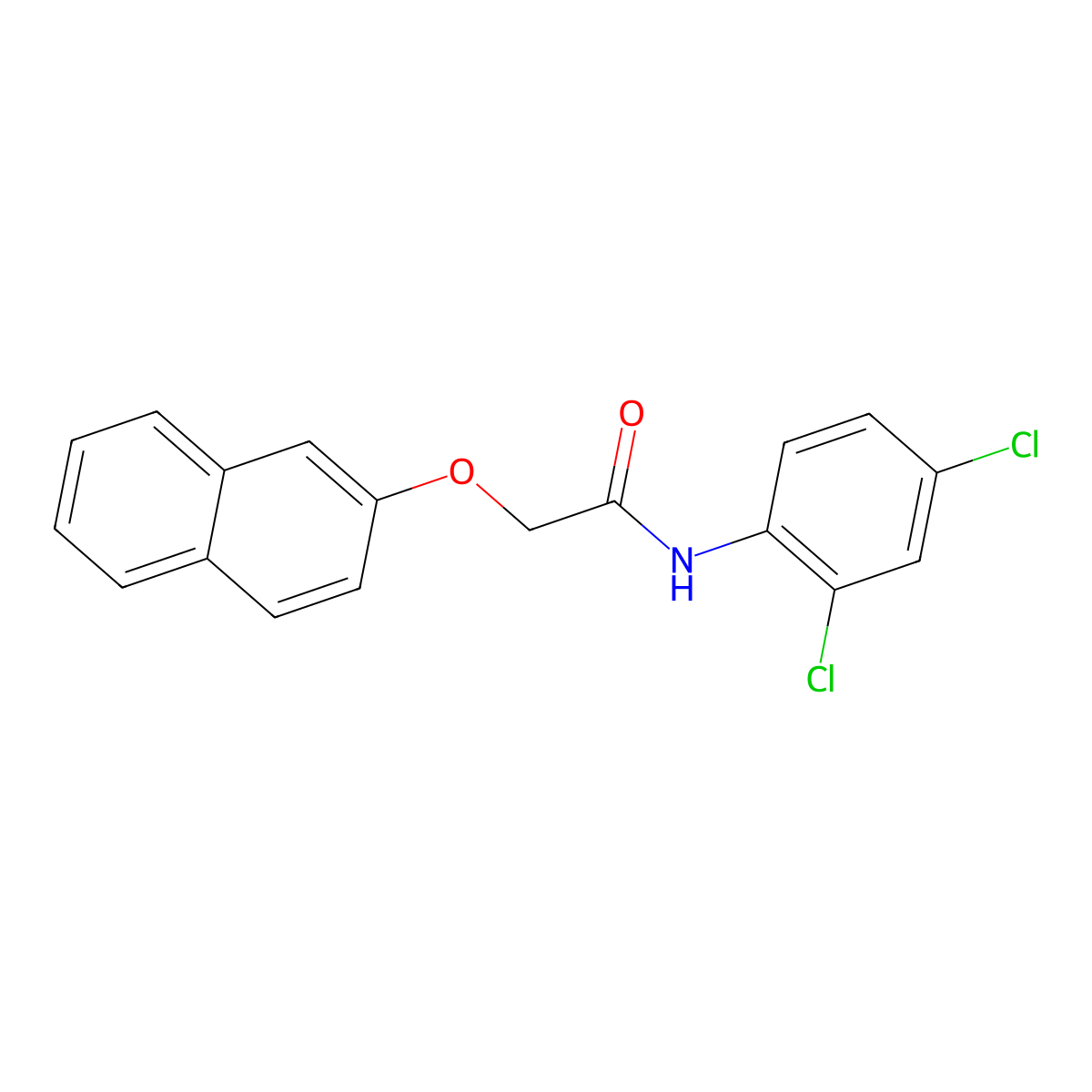 N-(2,4-dichlorophenyl)-2-(2-naphthyloxy)acetamide molecular structure, CAS 397281-78-6