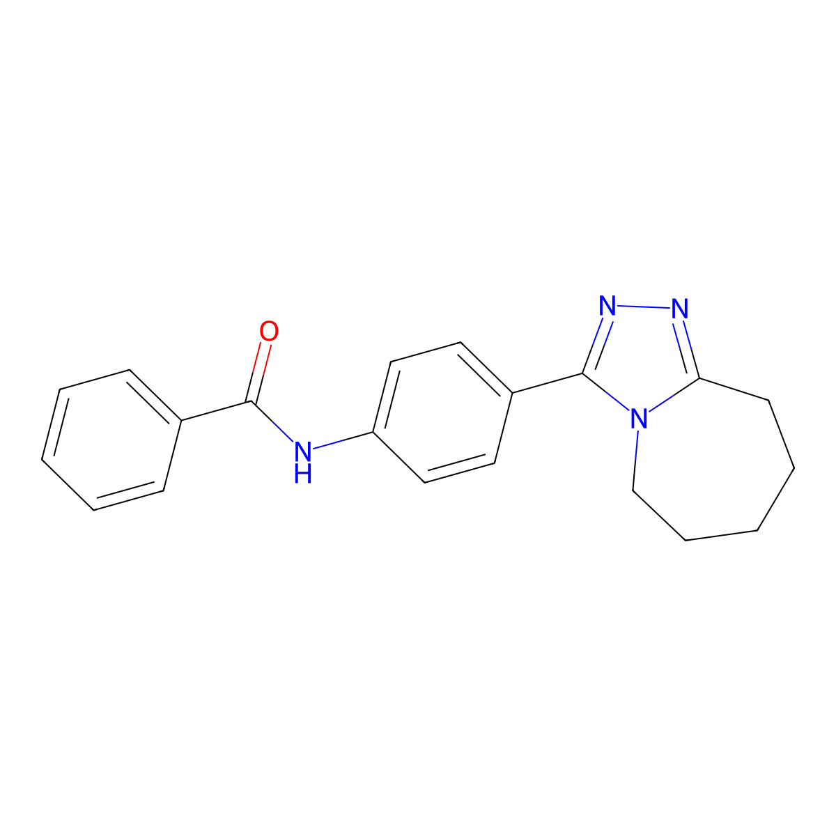N-[4-(6,7,8,9-tetrahydro-5H-[1,2,4]triazolo[4,3-a]azepin-3-yl)phenyl]benzamide molecular structure, CAS 397290-97-0