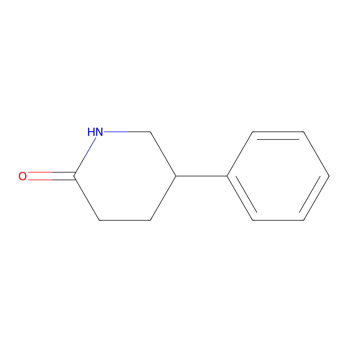 4-Phenyl-delta-valerolactam molecular structure, CAS 3973-63-5