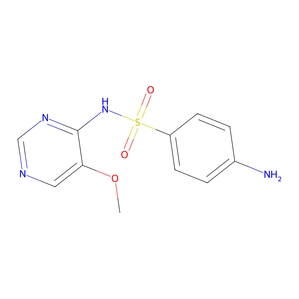 4-amino-N-(5-methoxy-4-pyrimidinyl)benzenesulfonamide molecular structure, CAS 3973-92-0