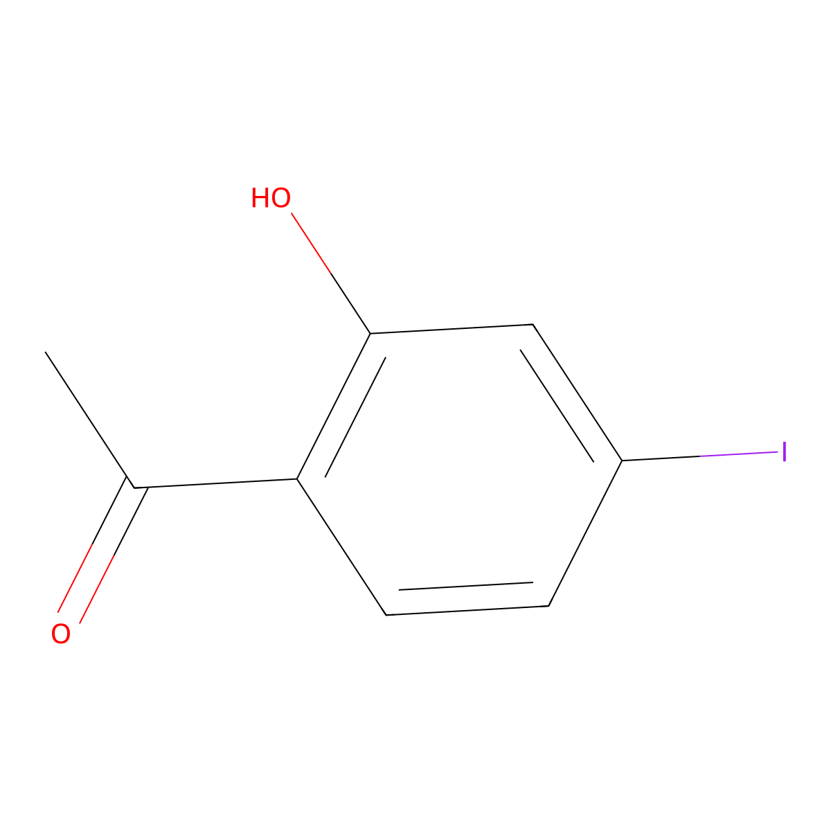 1-(2-Hydroxy-4-iodophenyl)ethanone molecular structure, CAS 39730-66-0