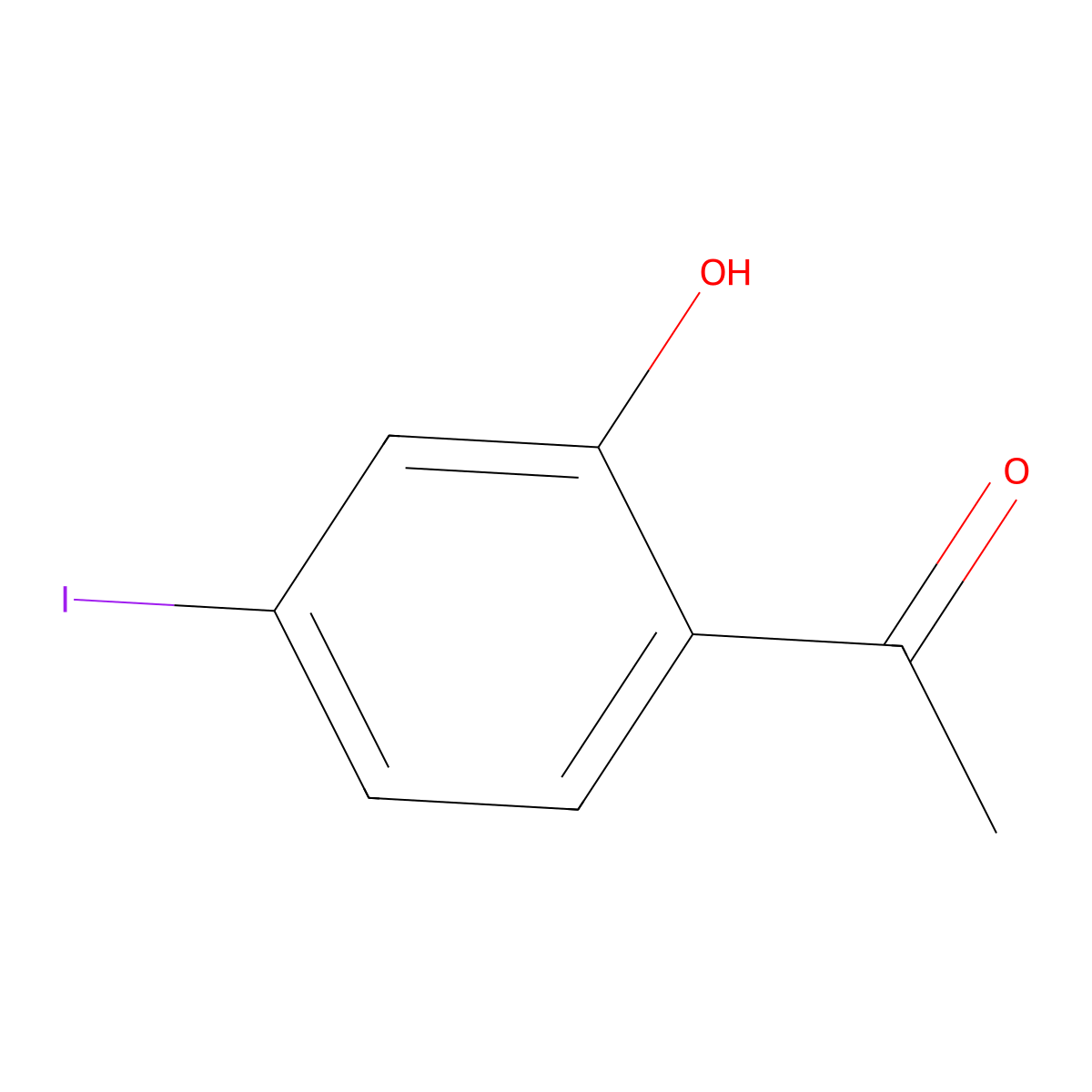 1-(2-Hydroxy-4-iodophenyl)ethanone molecular structure, CAS 39730-66-0