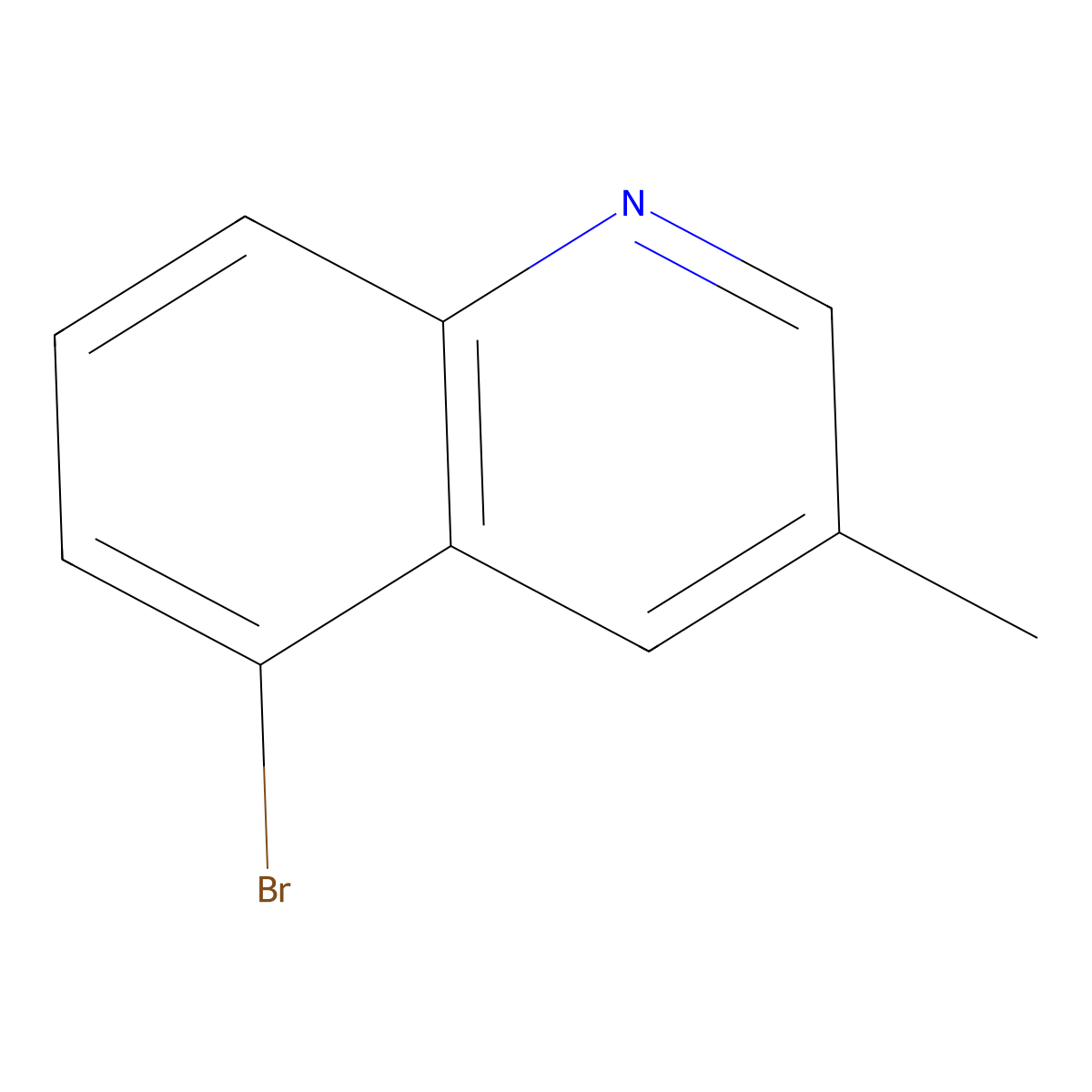 5-Bromo-3-methylquinoline molecular structure, CAS 397322-46-2
