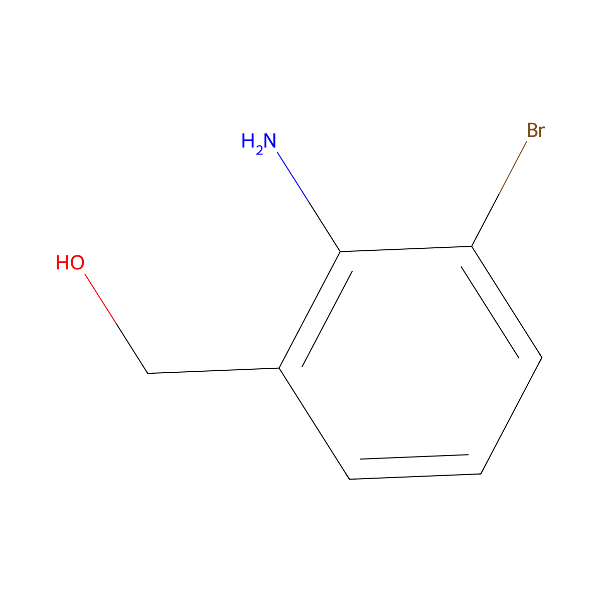 (2-Amino-3-bromophenyl)methanol molecular structure, CAS 397323-70-5