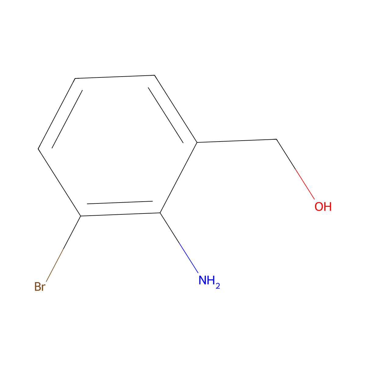 (2-Amino-3-bromophenyl)methanol molecular structure, CAS 397323-70-5