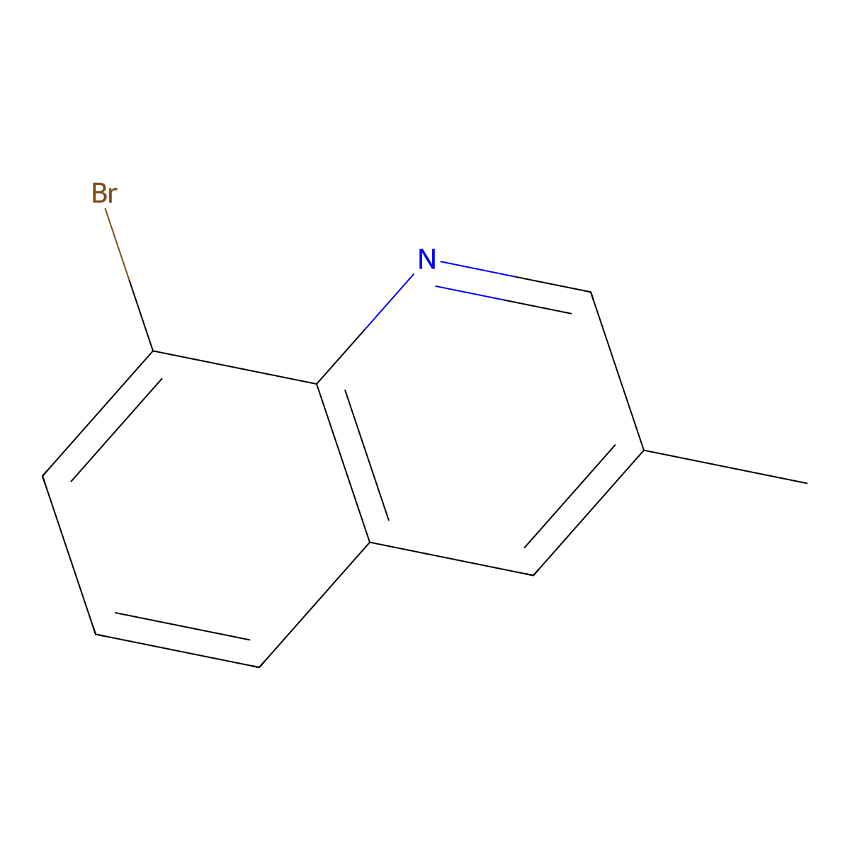 8-Bromo-3-methylquinoline molecular structure, CAS 397323-76-1